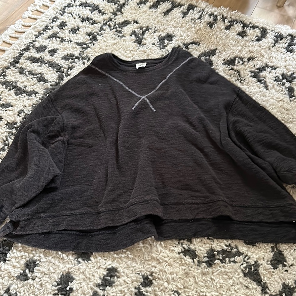 FREE PEOPLE oversized boxy sweatshirt